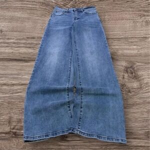 2000s Y2K Baggy Wide Leg Faded Denim Jeans 26x30